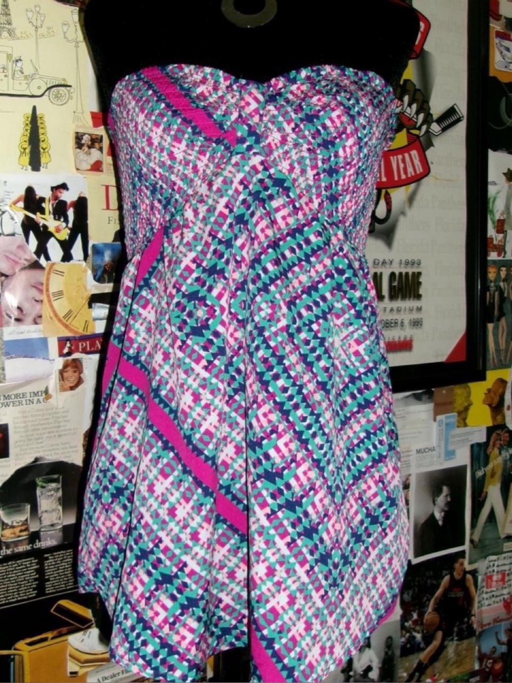 Y2K Purple and Blue Roxy Top